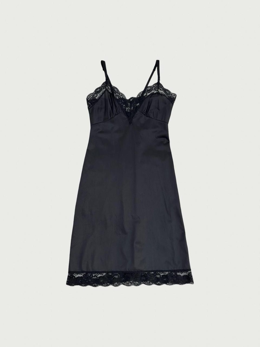 Black Vintage Slip Dress